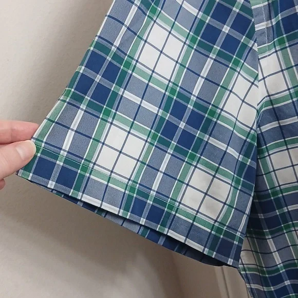 Men's Blue Plaid Shirt Size XXL - Picture 4 of 7